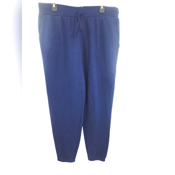 New Men's Navy Teddy‎ Joggers XL - Picture 1 of 5